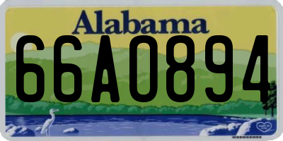 AL license plate 66AO894