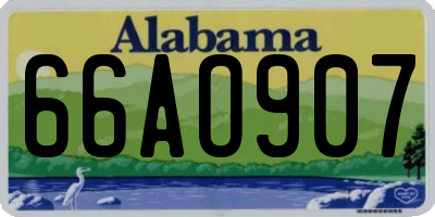 AL license plate 66AO907