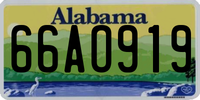 AL license plate 66AO919