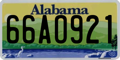 AL license plate 66AO921
