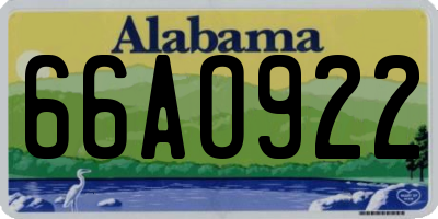 AL license plate 66AO922