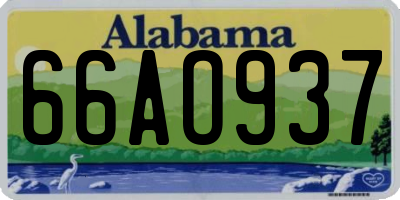 AL license plate 66AO937