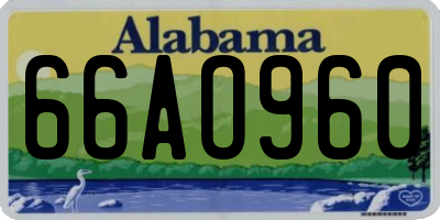 AL license plate 66AO960