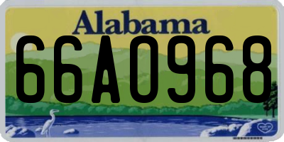AL license plate 66AO968