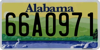 AL license plate 66AO971