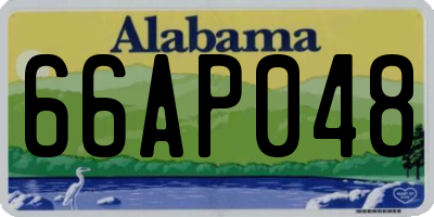 AL license plate 66AP048