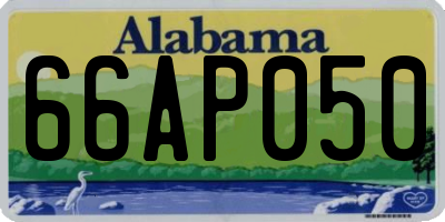 AL license plate 66AP050
