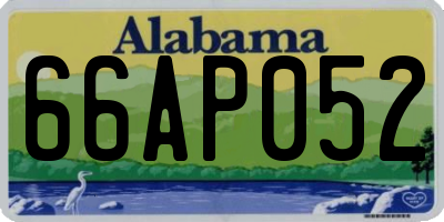 AL license plate 66AP052