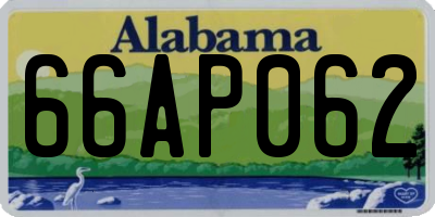 AL license plate 66AP062