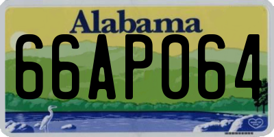 AL license plate 66AP064