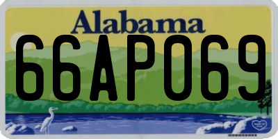 AL license plate 66AP069