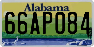AL license plate 66AP084