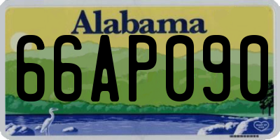 AL license plate 66AP090