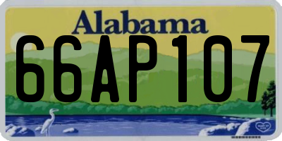 AL license plate 66AP107