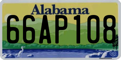 AL license plate 66AP108