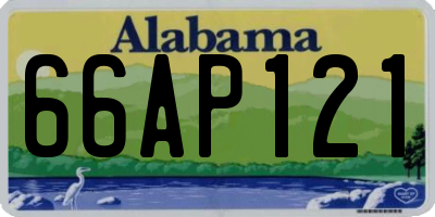 AL license plate 66AP121