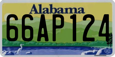 AL license plate 66AP124