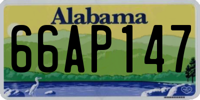 AL license plate 66AP147