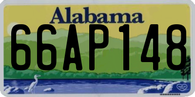 AL license plate 66AP148