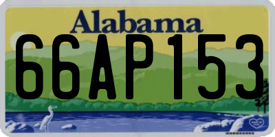 AL license plate 66AP153