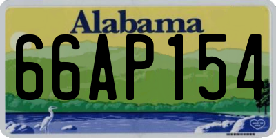 AL license plate 66AP154