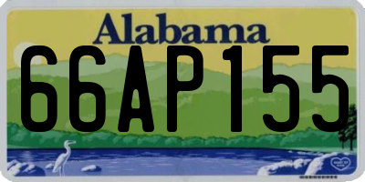 AL license plate 66AP155