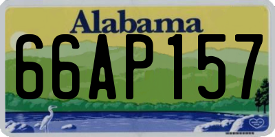 AL license plate 66AP157