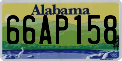 AL license plate 66AP158