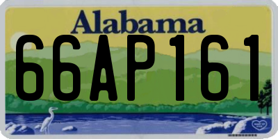 AL license plate 66AP161