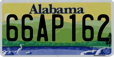 AL license plate 66AP162