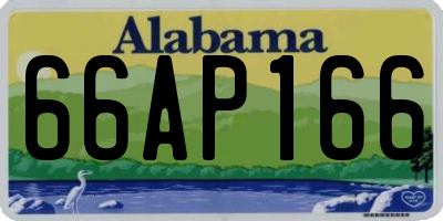 AL license plate 66AP166