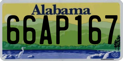 AL license plate 66AP167