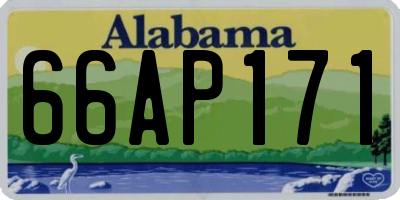 AL license plate 66AP171