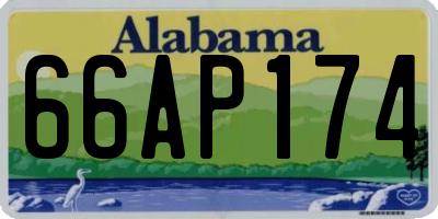 AL license plate 66AP174