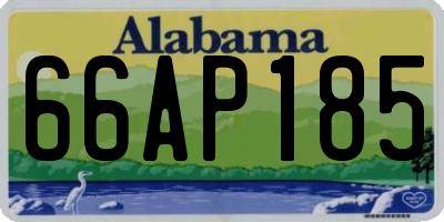 AL license plate 66AP185