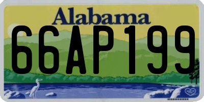 AL license plate 66AP199