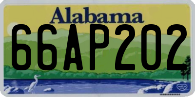 AL license plate 66AP202