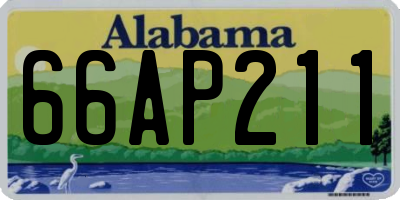 AL license plate 66AP211