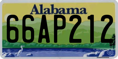AL license plate 66AP212