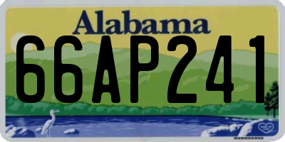 AL license plate 66AP241