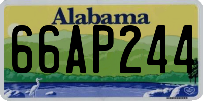 AL license plate 66AP244