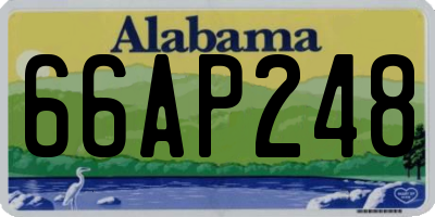 AL license plate 66AP248