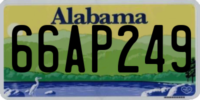 AL license plate 66AP249