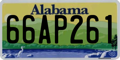 AL license plate 66AP261