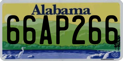 AL license plate 66AP266