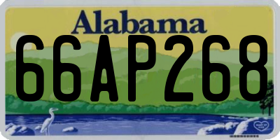 AL license plate 66AP268