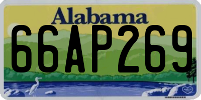 AL license plate 66AP269