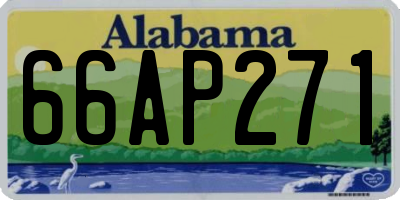 AL license plate 66AP271