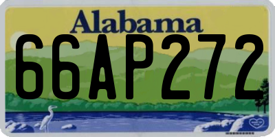 AL license plate 66AP272