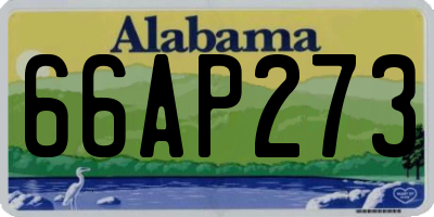 AL license plate 66AP273